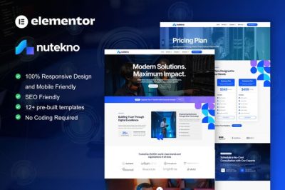 Nutekno - IT Services Company Elementor Pro Template Kit