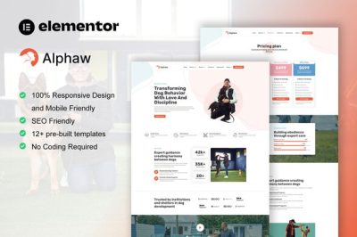 Alphaw - Dog Training Elementor Pro Template Kit