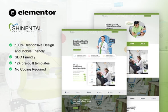 Shinental - Dentist & Medical Clinic Elementor Template Kit Shinental - Dentist & Medical Clinic Elementor Template Kit