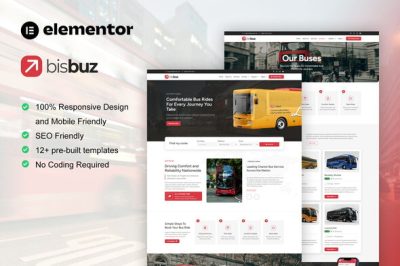 BisBuz - Bus Charter Service & Rental Elementor Pro Template Kit
