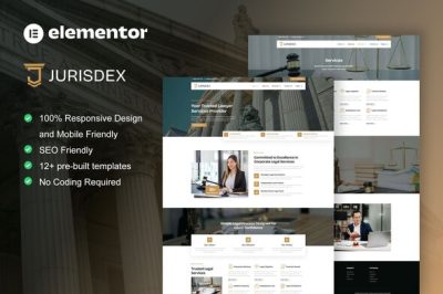 Jurisdex - Attorney & Law Firm Elementor Pro Template Kit