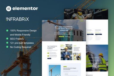Infabrix - Construction & Building Service Elementor Template Kit