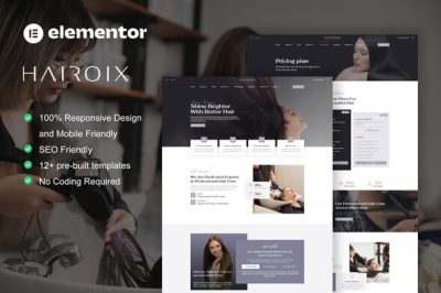 Hairoix - Hair Care Elementor Pro Template Kit