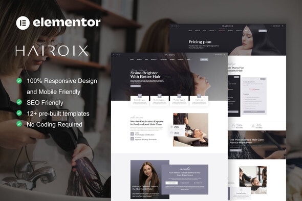 Hairoix - Hair Care Elementor Pro Template Kit Hairoix - Hair Care Elementor Pro Template Kit