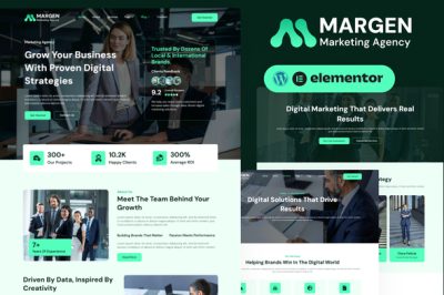 Margen - Marketing Agency Elementor Template Kit