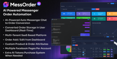 MessOrder AI - AI Powered Messenger Chat-to-Order Auto Conversion & Dashboard Order Storage (SaaS)