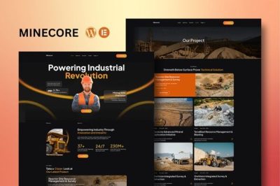 Minecore - Mining & Industry Elementor Template Kit
