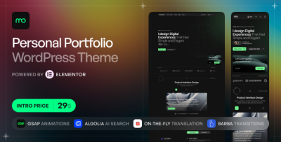 Monogram - Personal Portfolio WordPress Theme