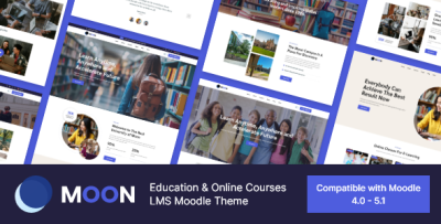 Moon - Education & Online Courses LMS Moodle Theme