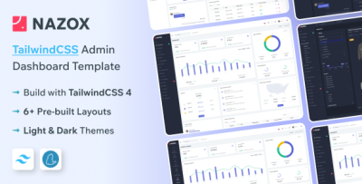 Nazox - Tailwind CSS Admin Dashboard Template