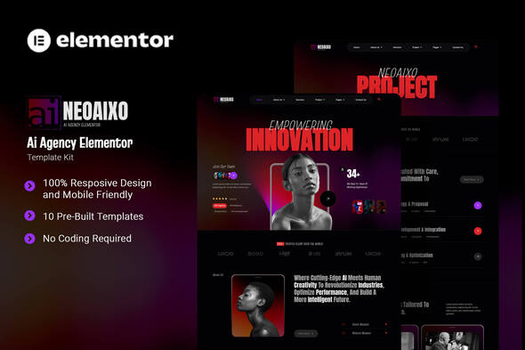 Neoaixo - AI Agency Elementor Template Kit Neoaixo - AI Agency Elementor Template Kit