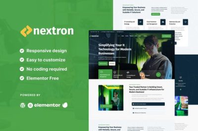 Nextron - Tech Company Elementor Template Kit