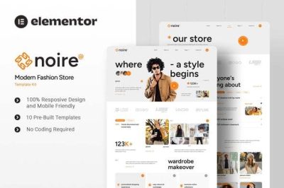 Noire - Modern Fashion Store Elementor Template Kit