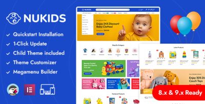 Nukids - Kids Fashion & Toys Store Prestashop Responsive Theme
