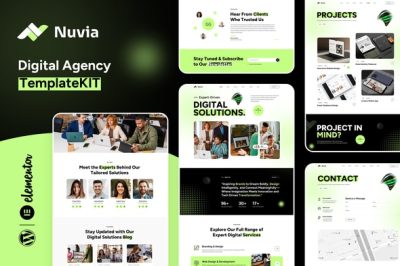 Nuvia - Digital Agency Elementor Template Kit