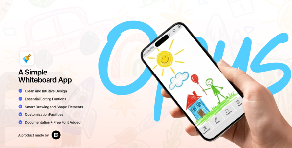 Opus - Minimal Canvas Drawing App Opus - Minimal Canvas Drawing App