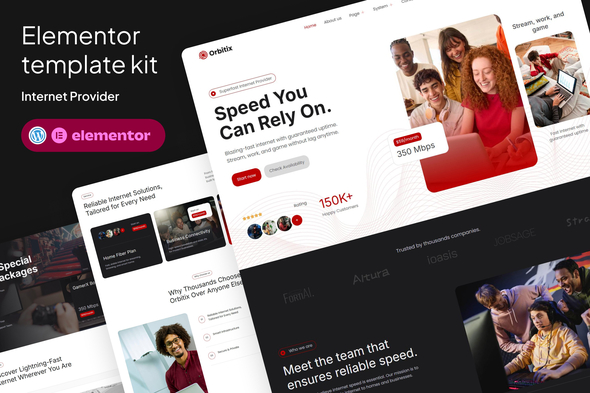 Orbitix - Broadband & Internet Provider Elementor Template Kit Orbitix - Broadband & Internet Provider Elementor Template Kit