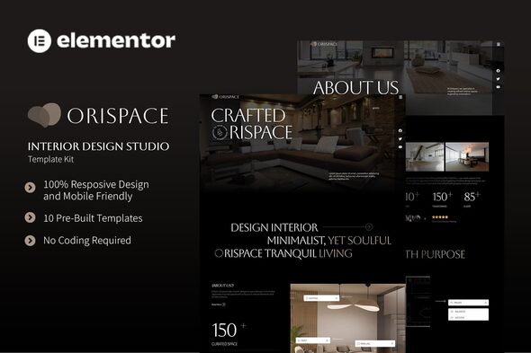 Orispace - Interior Design Studio Elementor Template Kit Orispace - Interior Design Studio Elementor Template Kit