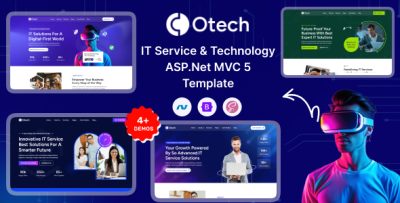 oTech - IT Solutions & Technology Startup ASP.NET MVC 5 Template