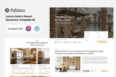 Palmea - Luxury Hotel & Resort Elementor Template Kit