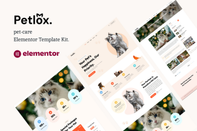 Petlox – Pet Care Elementor Template Kit