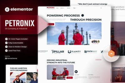 Petronix - Oil Company & Industrial Elementor Template Kit