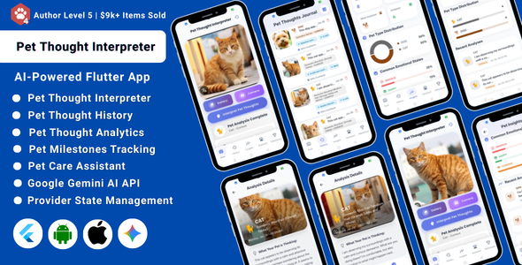 AI-Powered Pet Thought & Desire Interpreter Flutter App | Pet Care & Insights AI-Powered Pet Thought & Desire Interpreter Flutter App | Pet Care & Insights