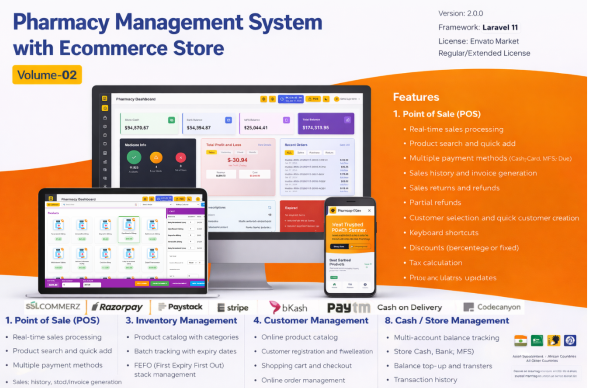 Pharmacy Management Software with Ecommerce Store-PWA Pharmacy Management Software with Ecommerce Store-PWA