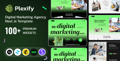 Plexify - Digital Marketing Agency Next Js Tailwind CSS Template