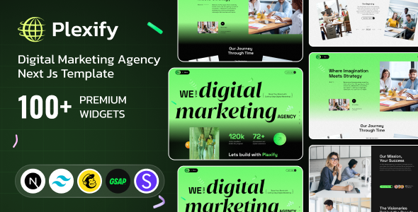 Plexify - Digital Marketing Agency Next Js Tailwind CSS Template Plexify - Digital Marketing Agency Next Js Tailwind CSS Template
