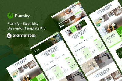 Plumify - Plumber Service Elementor Template Kit