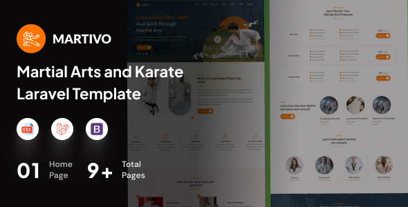 Martivo - Martial Arts and Karate Laravel Template Martivo - Martial Arts and Karate Laravel Template
