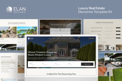 Elan - Luxury Real Estate Elementor Template Kit