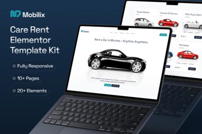 Mobilix - Car Rent Elementor Template Kit