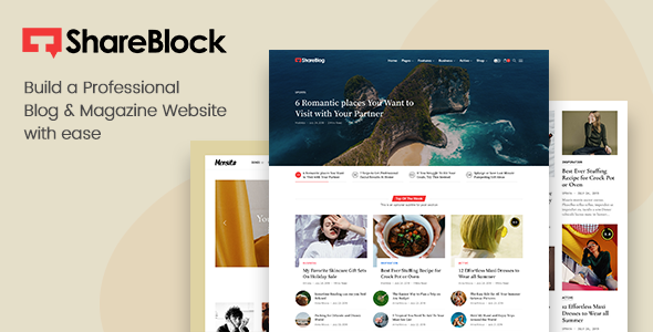 ShareBlock - Magazine & Blog WordPress Theme ShareBlock - Magazine & Blog WordPress Theme
