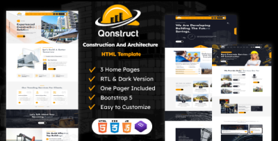 Qonstruct - Construction and Architecture HTML Template