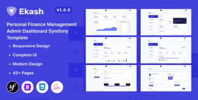 Ekash - Personal Finance Management Admin Dashboard Symfony Template
