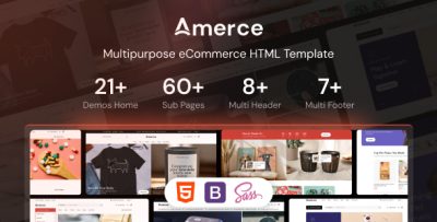 Amerce - Multipurpose eCommerce HTML, Bootstrap Template