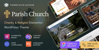 Parish Church - Religion & Charity WordPress Theme