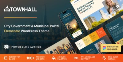 Town Hall - Municipal Portal & Local City Government WordPress Theme