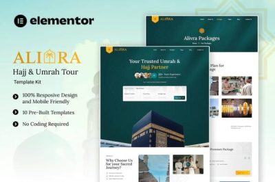Alivra - Hajj & Umrah Tour Elementor Template Kit