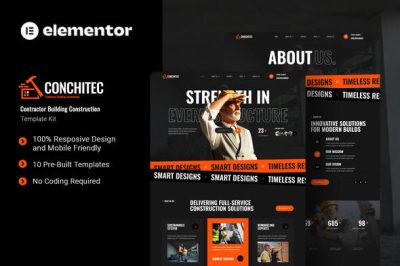 Conchitec - Contractor Building Construction Elementor Template Kit