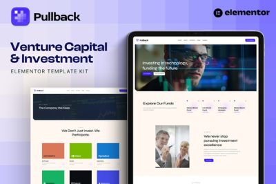 Pullback - Venture Capital & Investment Elementor Template Kit