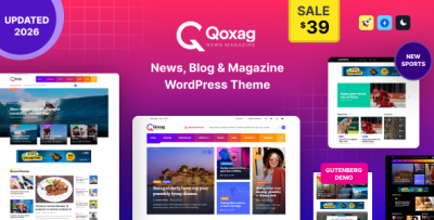 Qoxag - WordPress News Magazine Theme