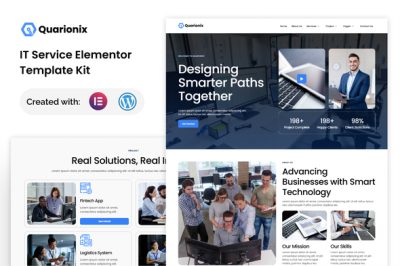 Quarionix - IT Service Elementor Template Kit