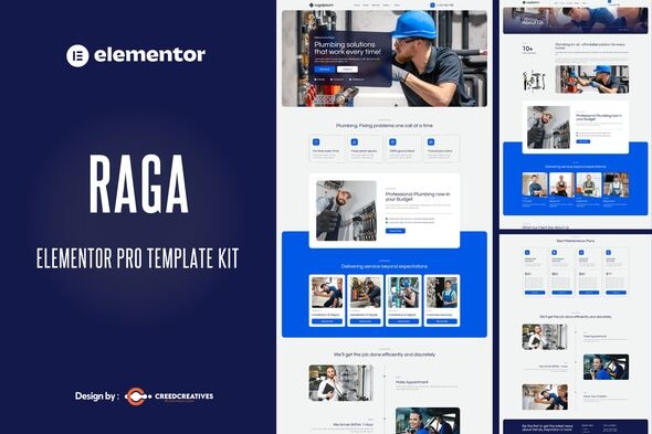 Raga - Plumbing Services Elementor Pro Template Kit Raga - Plumbing Services Elementor Pro Template Kit