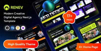 Renev - Modern Creative Digital Agency Next.js Template
