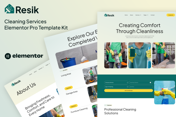 Resik - Cleaning Services Elementor Pro Template Kit Resik - Cleaning Services Elementor Pro Template Kit