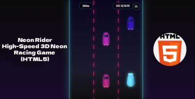 Neon Rider – High-Speed 3D Neon Racing Game (HTML5)