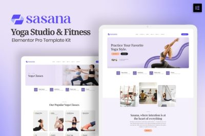 Sasana - Yoga Studio & Fitness Elementor Pro Template Kit